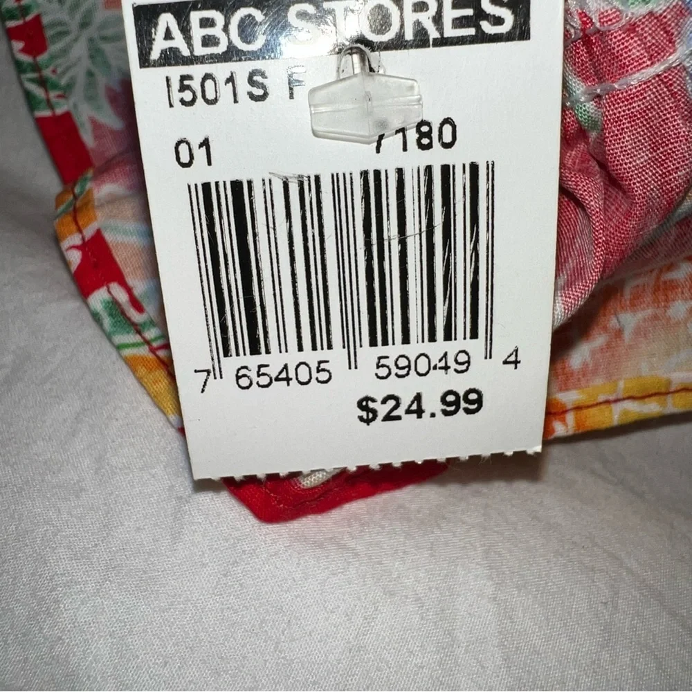 New with Tag RJC Hawaiian 2PC Infant Bloomer Set Red Floral Size 6M 100% Cotton